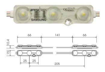 LED Modul Arena Samsung Chip IP68 9000k